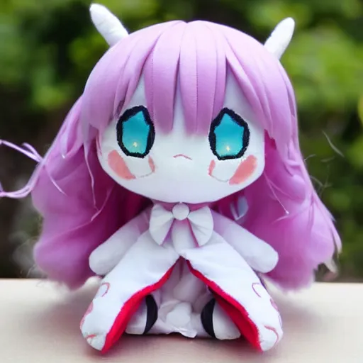 Prompt: cute fumo plush of a magical girl