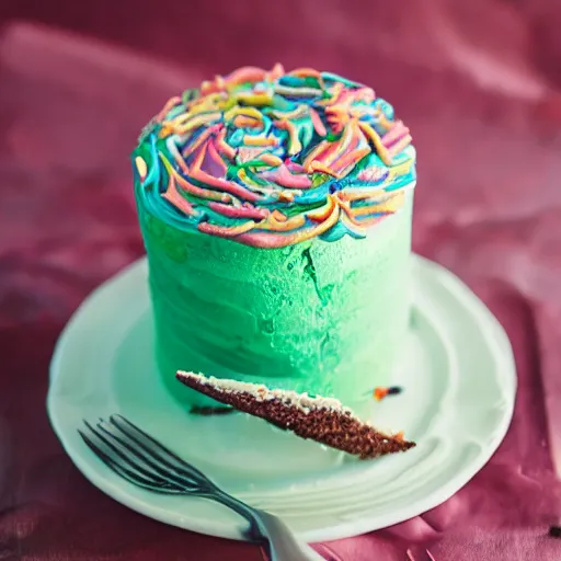 Image similar to mermaid cake, advertisement, food photography,