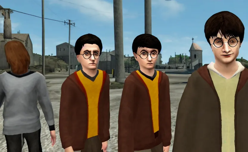 Image similar to Harry potter in GTA San Andreas