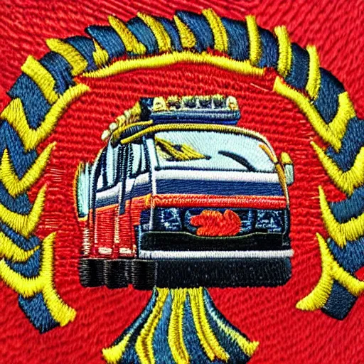 Image similar to fire station flame embroidered patch retro design