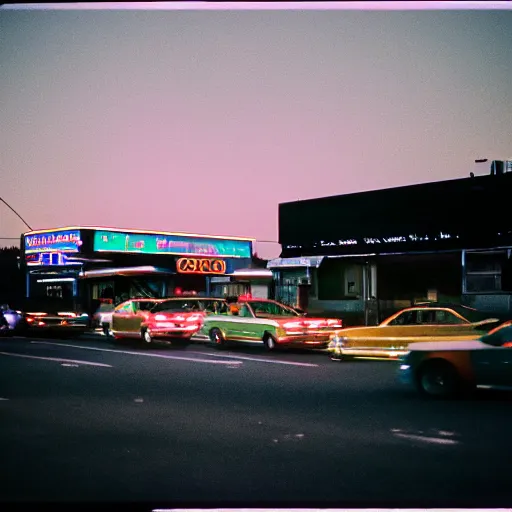 Image similar to Waiting in the car Waiting for the ride in the dark At night the city grows Look at the horizon glow Drinking in the lounge Following the neon signs Waiting for a word Looking at the milky skyline The city is my church It wraps me in its blinding twilight, cinestill 800