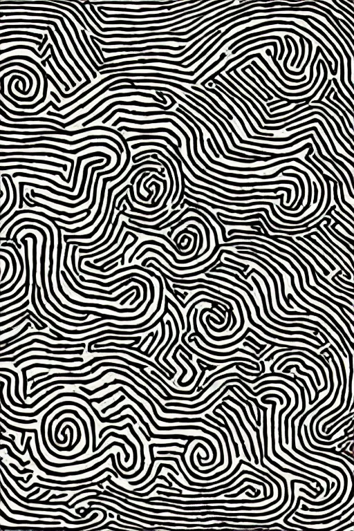 Image similar to junji ito illustration, keith haring