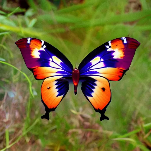 Prompt: magical fairy butterfly, horizontal symmetry