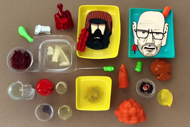 Image similar to breaking bad meal toys