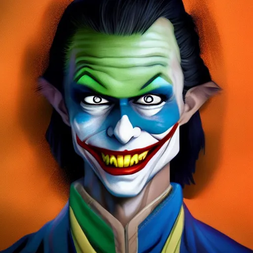 Prompt: Aang if The Joker hyperdetailed, artstation, cgsociety, 8k