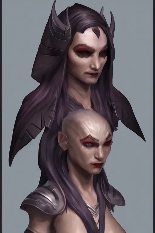 Image similar to a portrait of my next DND dark elf character , concept art, DND, trending on artstation 3D.