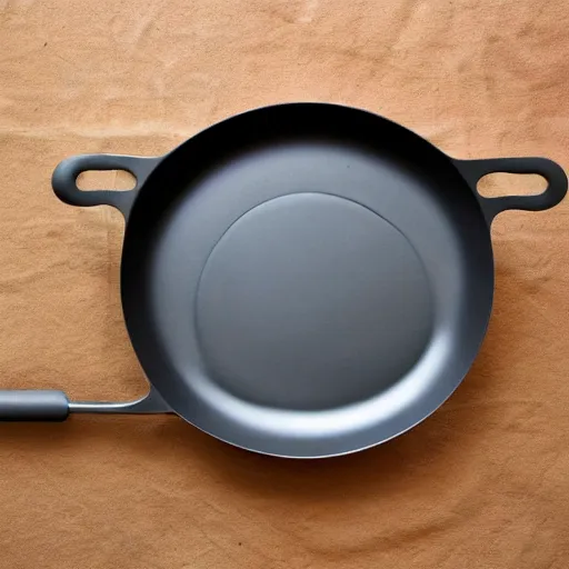 Image similar to minimal iron cast pan inspired by JAchille Castiglioni