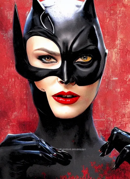 portrait of catwoman doing funny faces | Stable Diffusion | OpenArt