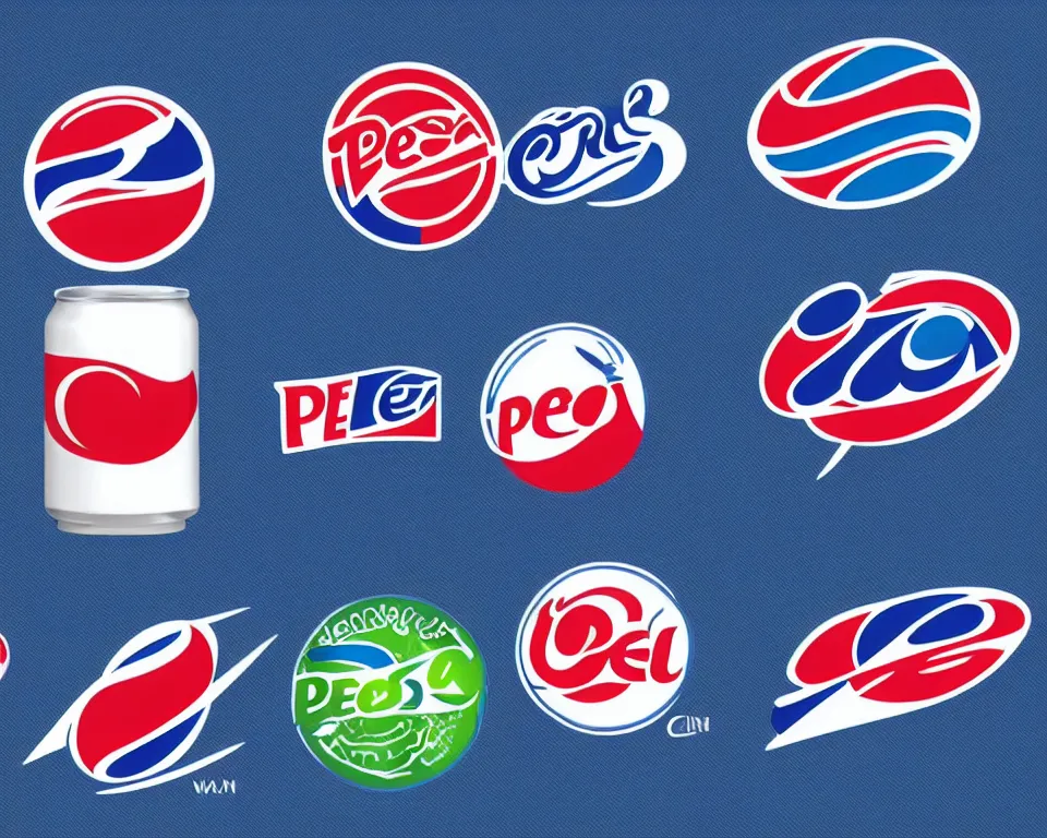 Prompt: unused logos for Pepsi