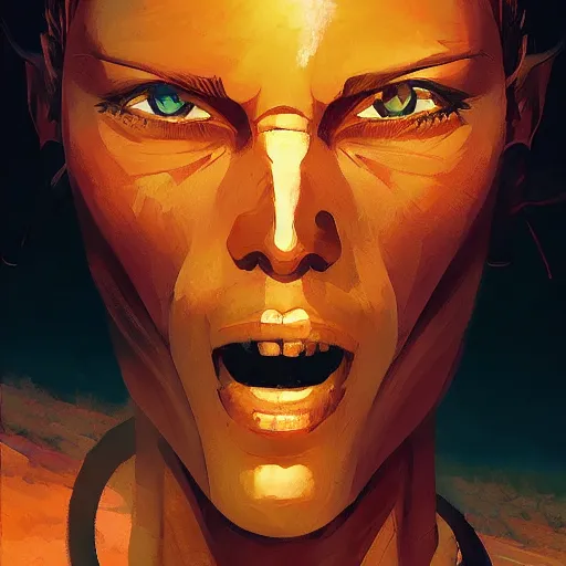 Image similar to face icon stylized minimalist mad max : fury road, loftis, cory behance hd by jesper ejsing, by rhads, makoto shinkai and lois van baarle, ilya kuvshinov, rossdraws global illumination