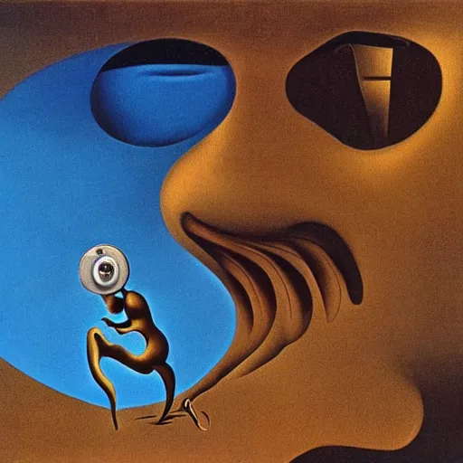 Image similar to the persistence of social media, by salvador dali