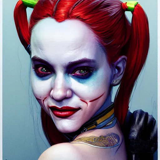 Prompt: highly detailed portrait harley quinn in gta v, stephen bliss, unreal engine, fantasy art by greg rutkowski, loish, rhads, ferdinand knab, makoto shinkai and lois van baarle, ilya kuvshinov, rossdraws, tom bagshaw, global illumination, radiant light, detailed and intricate environment