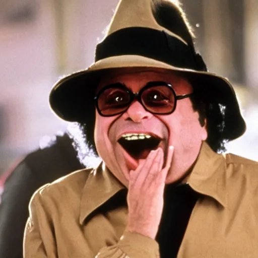 Image similar to danny devito as michael jackson, movie still