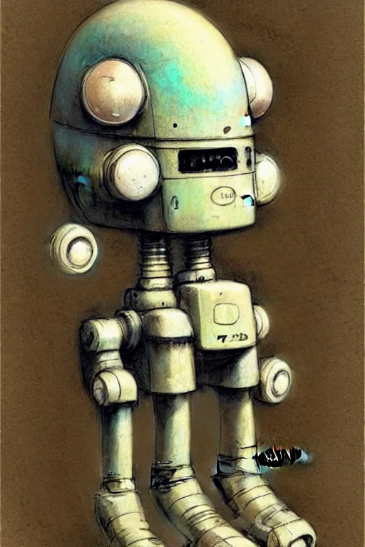 Image similar to ( ( ( ( ( 1 9 5 0 s robot. muted colors. ) ) ) ) ) by jean - baptiste monge!!!!!!!!!!!!!!!!!!!!!!!!!!!!!!