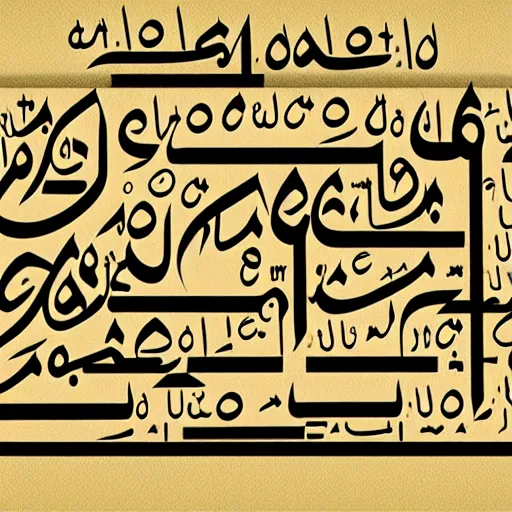 Image similar to Arabic alphabets on a paper