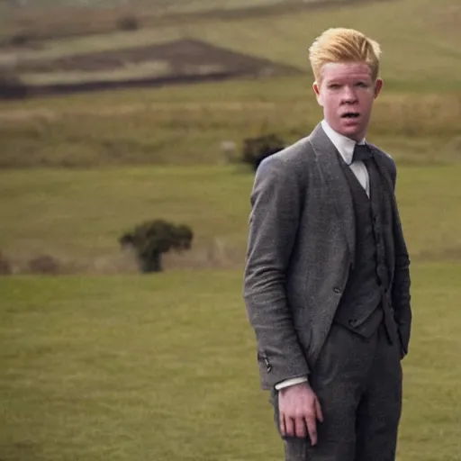 Image similar to movie still of kevin de bruyne in the godfather,