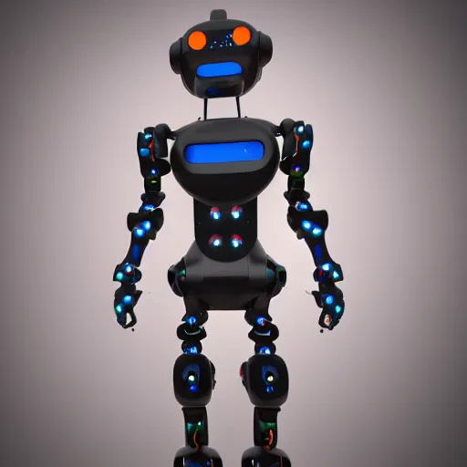 Prompt: futuristic discord robot humanoid