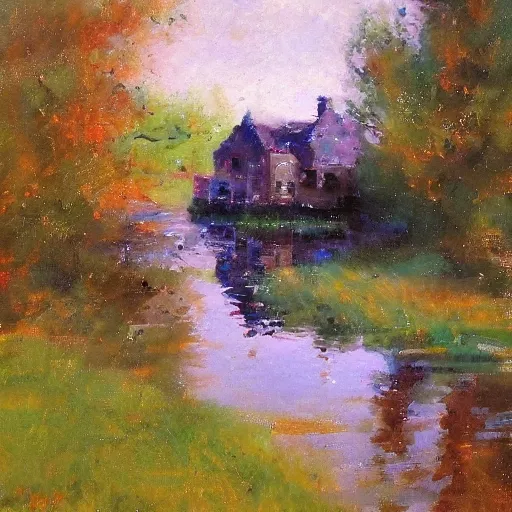 Prompt: dutch van der linde, impressionist painting