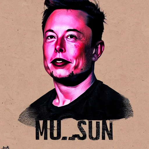 Prompt: painting of elon musk in the style of ryan gajda