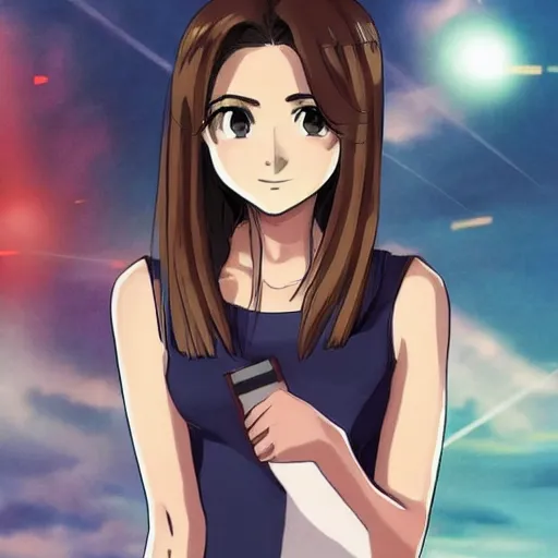 Image similar to jenna coleman as an anime character