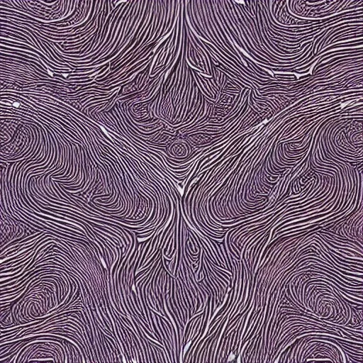 Image similar to beautiful and artistic mycelium on a fantastic planet and unusual inhabitants of the oceans, highly detailed, pattern with optical illusion, tiling texture, repeating textile pattern