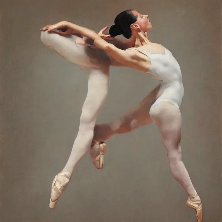 Image similar to a beautiful masterpiece painting of a ballet dancer by juan gimenez, award winning, trending on artstation,