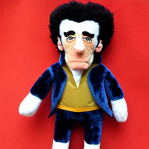 Image similar to cosmo kramer from seinfeld plushie, toy, fluffy, soft