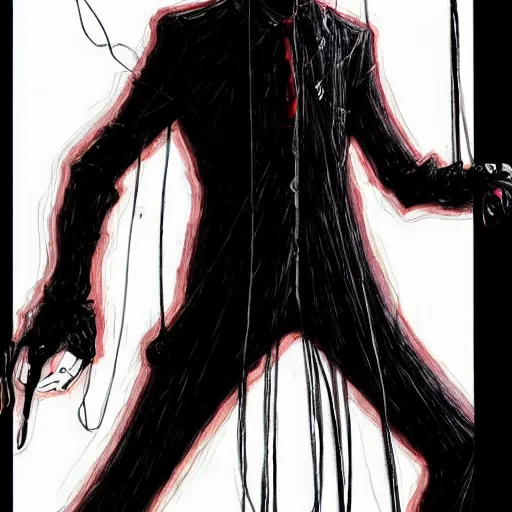 Image similar to Mr Bean looking sinister, by Tsutomu Nihei, highly detailed