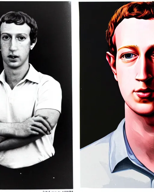 Image similar to a portrait of a 1 9 8 0 s kgb agent looking like mark zuckerberg