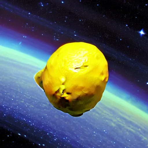 Image similar to planet lemon, photo by hubble telescope