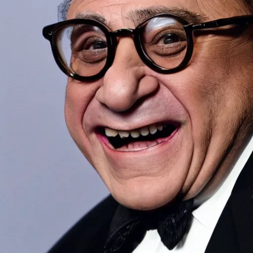 Image similar to danny devito starting in the man spider movie, 8 k, movie still