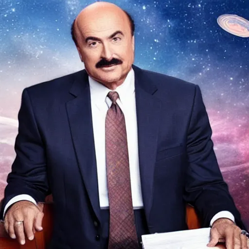 Image similar to dr. phil in space