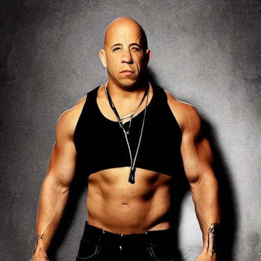 Prompt: Vin Diesel with stainted clothes and a big tummy, grease staints, uncropped, mustache, beard, long hair, greasy hair, Vin Diesel black staints on clothes, greasy staints, Vin Diesel big tummy, tummy, Vin Diesel with a tummy