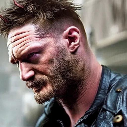 Prompt: tom hardy as wolverine 4 k detailed super realistic