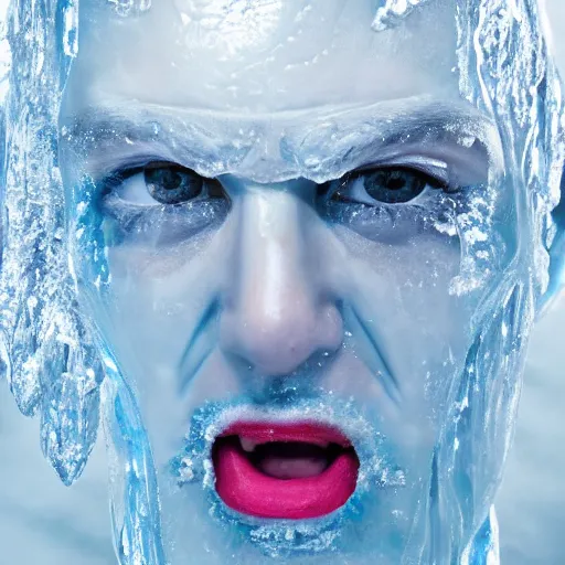 Prompt: ice face