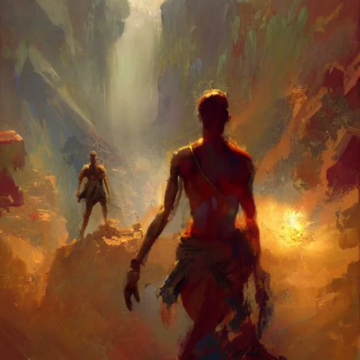Prompt: the first gods, craig mullins
