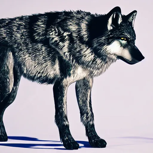 Image similar to plastic shiny wolf