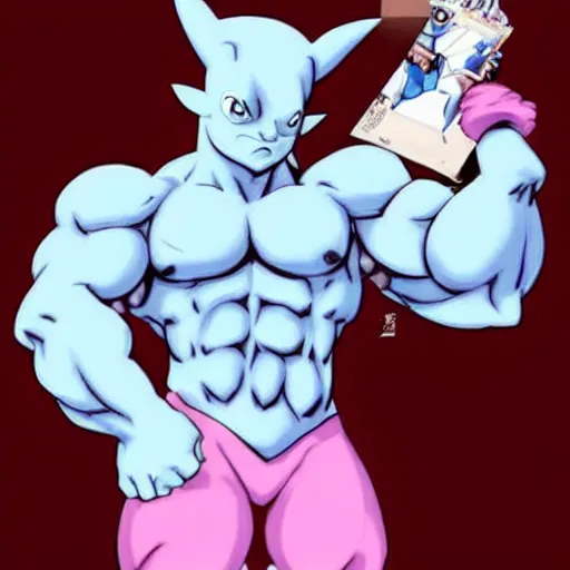 Prompt: Ariana Grande as Machamp. !!!MACHAMP!!! from Pokemon. Big strong 4-arms machamp. Beautiful pop princess face Ariana Grande. !!!BIG MUSCLES BUFF MACHAMP!!!