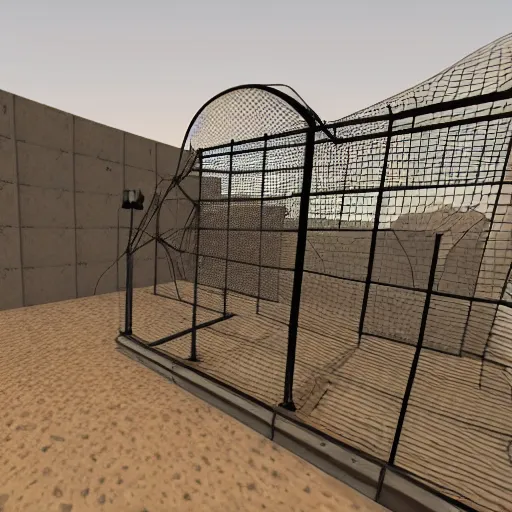 Image similar to a professional 3 d wireframe of a counter strike level