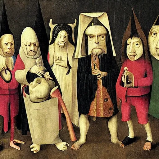 Image similar to rolling stones by hieronymus bosch