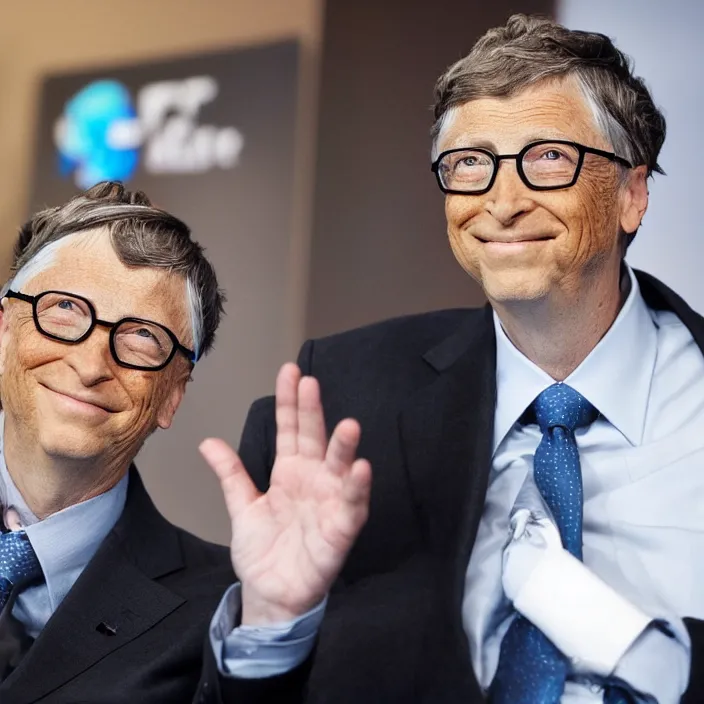 Image similar to bill gates holding rtx 3090 close to his cheek loving it