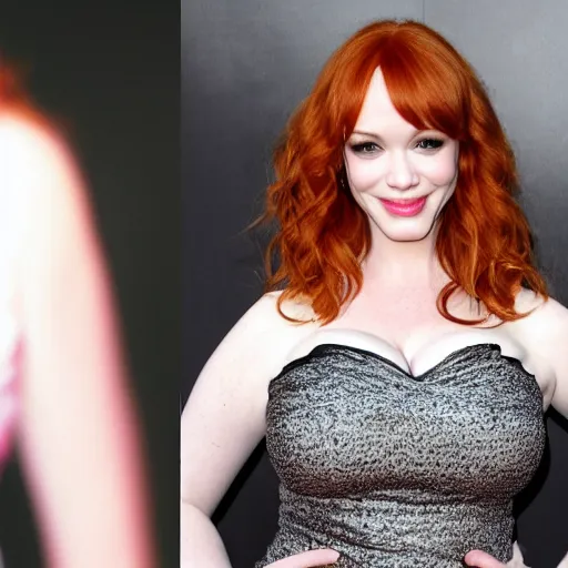 Prompt: average photo of 25 year Christina Hendricks 8k