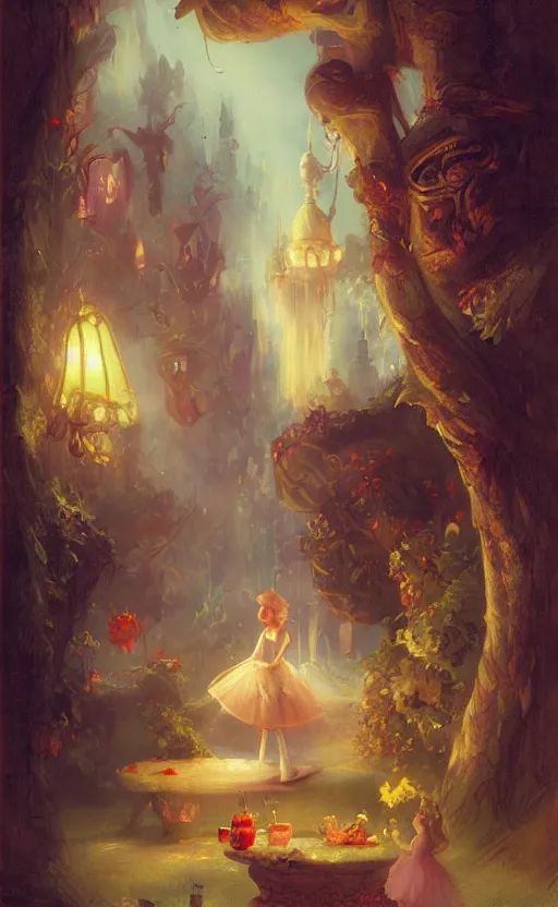 Image similar to Alice in the wonderland by Raphael Lacoste and Adrian Smith and Delphin Enjolras and Daniel F. Gerhartz