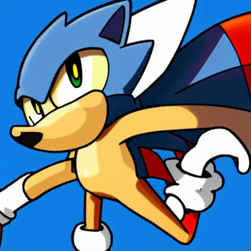 Image similar to pokemon that looks like sonic the hedgehog in pokemon style