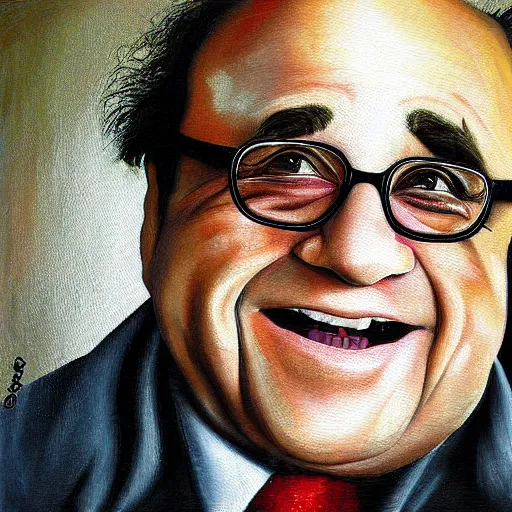 Prompt: Danny Devito painting by Thomas-Montacellinio