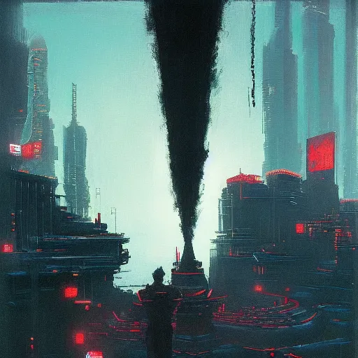 Image similar to by arkhip kuindzhi, pub opening, cyberpunk, detailed, artstation