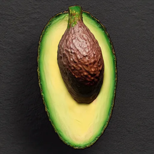 Image similar to a muscular nikokado avocado with chiseled jawline flexing, dslr, award winning, 8 k, octane beautifully detailed render, cold lighting, cinematic lighting, detailed photo, masterpiece, volumetric lighting, ultra realistic, highly detailed, high quality, lossless, photorealistic,