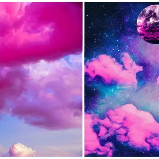 Prompt: cotton candy universe