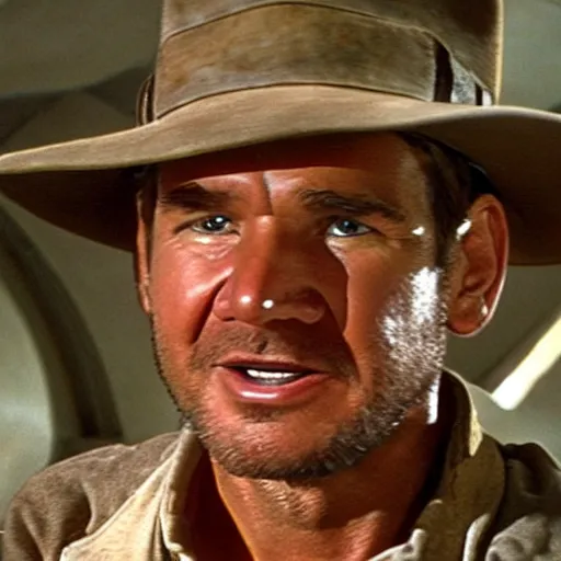 Prompt: indiana jones on a spaceship