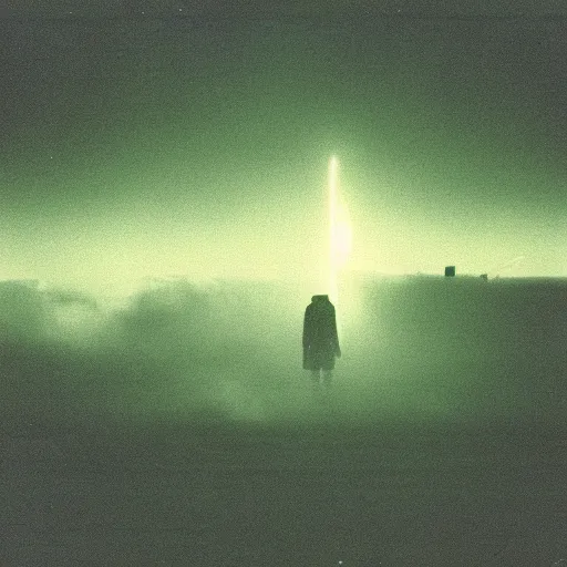 Prompt: alien abduction, 3 5 mm grainy color photograph